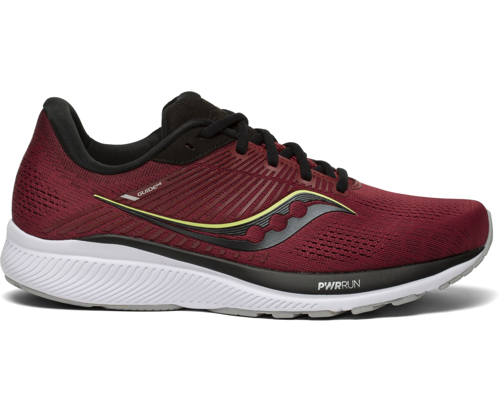 Saucony Guide 14 Men\'s Running Shoes Burgundy / Black | AU 498RVDW